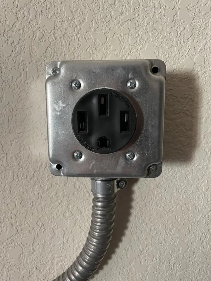 NEMA 14-50 outlet installed for Electrical Panel Upgrade in Lauderdale-by-the-Sea